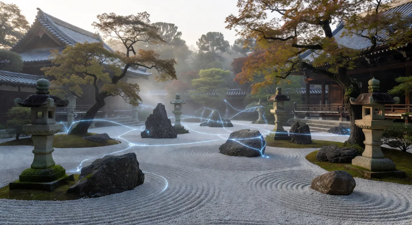 寺院庭園とテクノロジーの調和